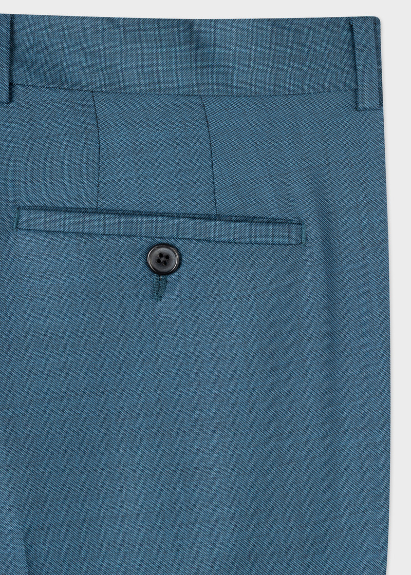 Tailored-Fit Sharkskin Wool Suit 6