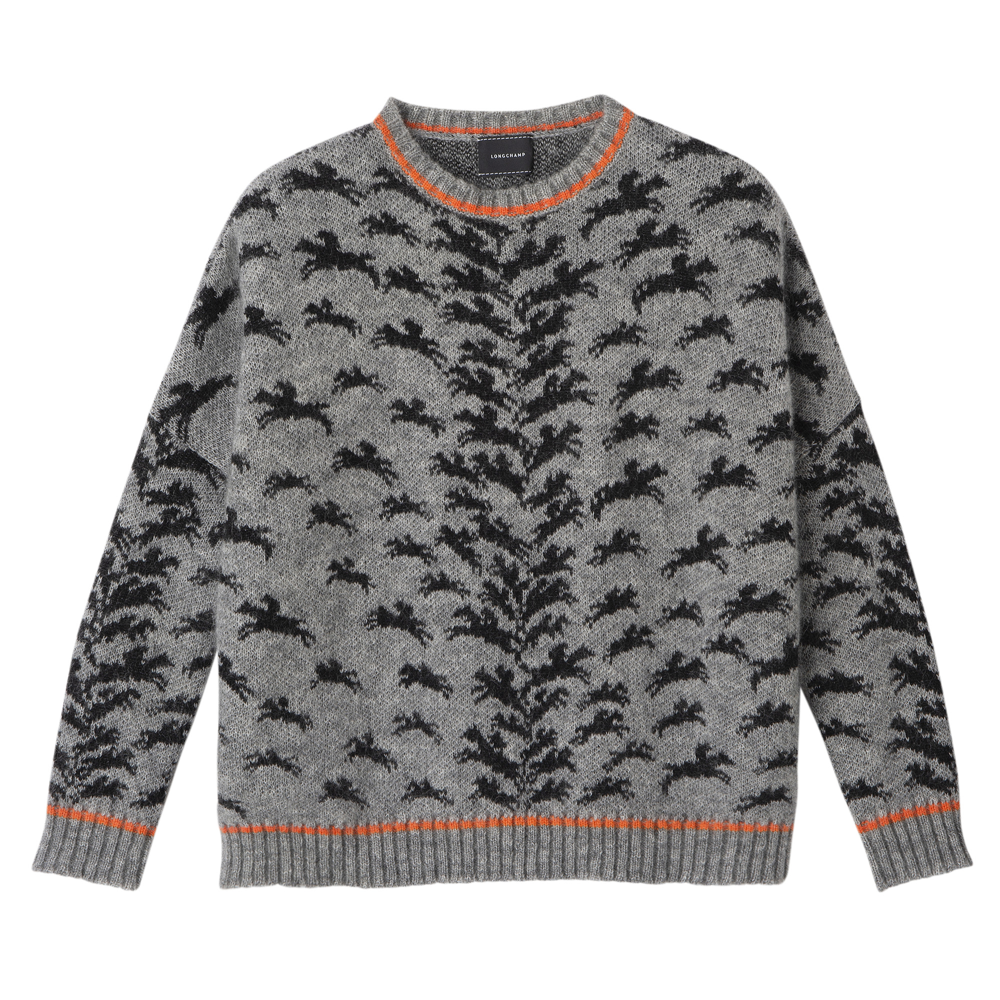 Round collar jumper Grey - Knit - 1