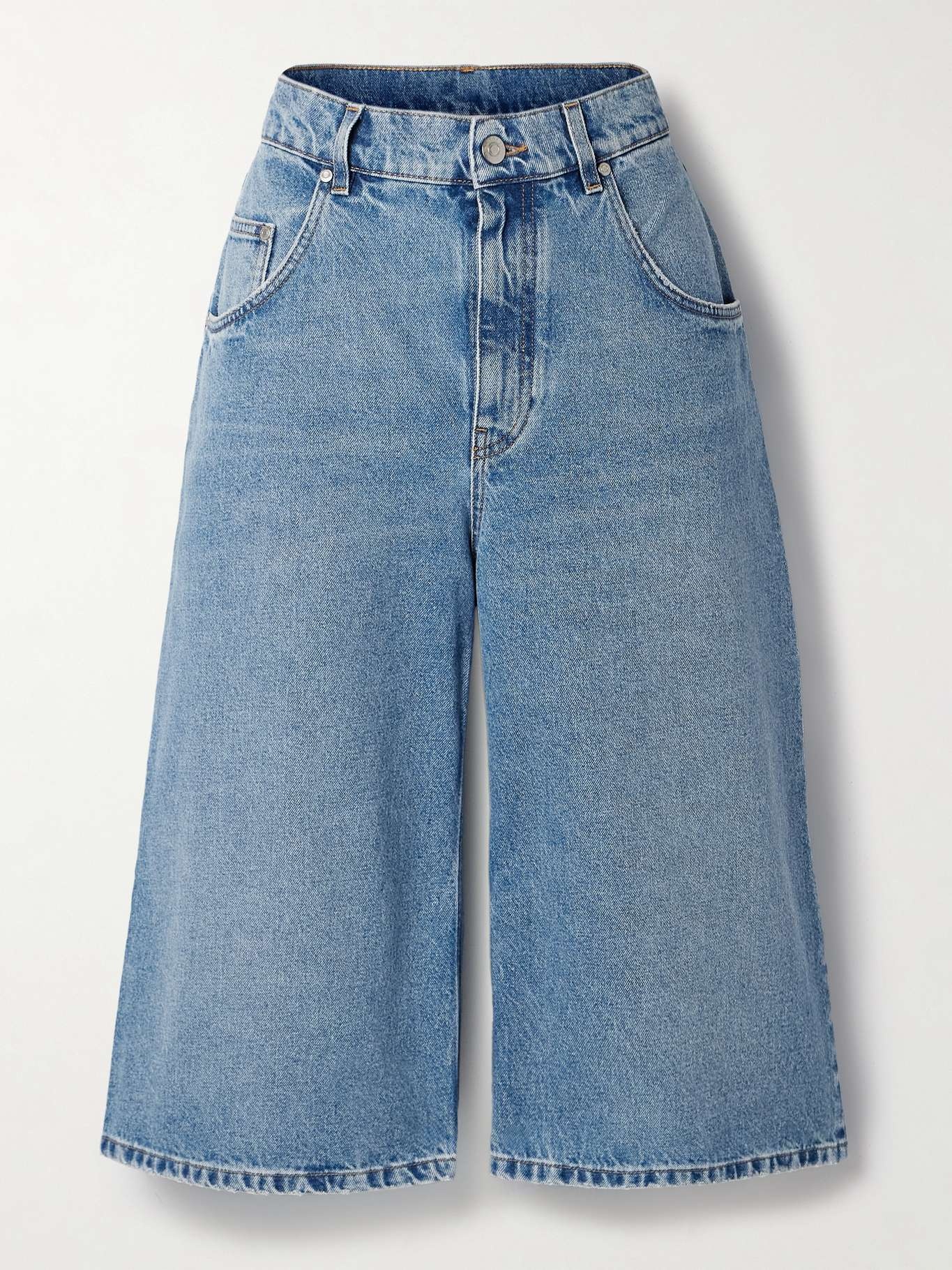 ショートパンツ STELLA MCCARTNEY Woman Short Blue 6D03493SQH05 4590 Stella McCartney Vintage Wash Culotte in Medium Blue