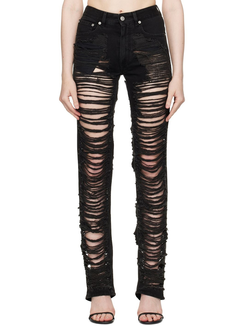 Black 5 Pockets Jeans 1
