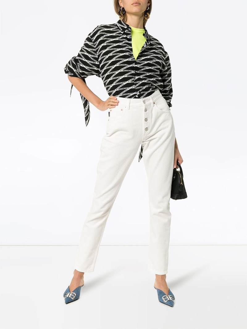 BALENCIAGA high waisted slim leg jeans outlook