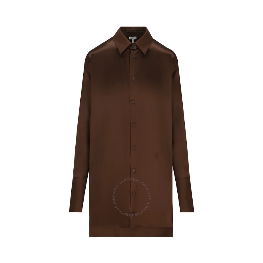 Loewe Button-Up Silk Shirt Dress - 5