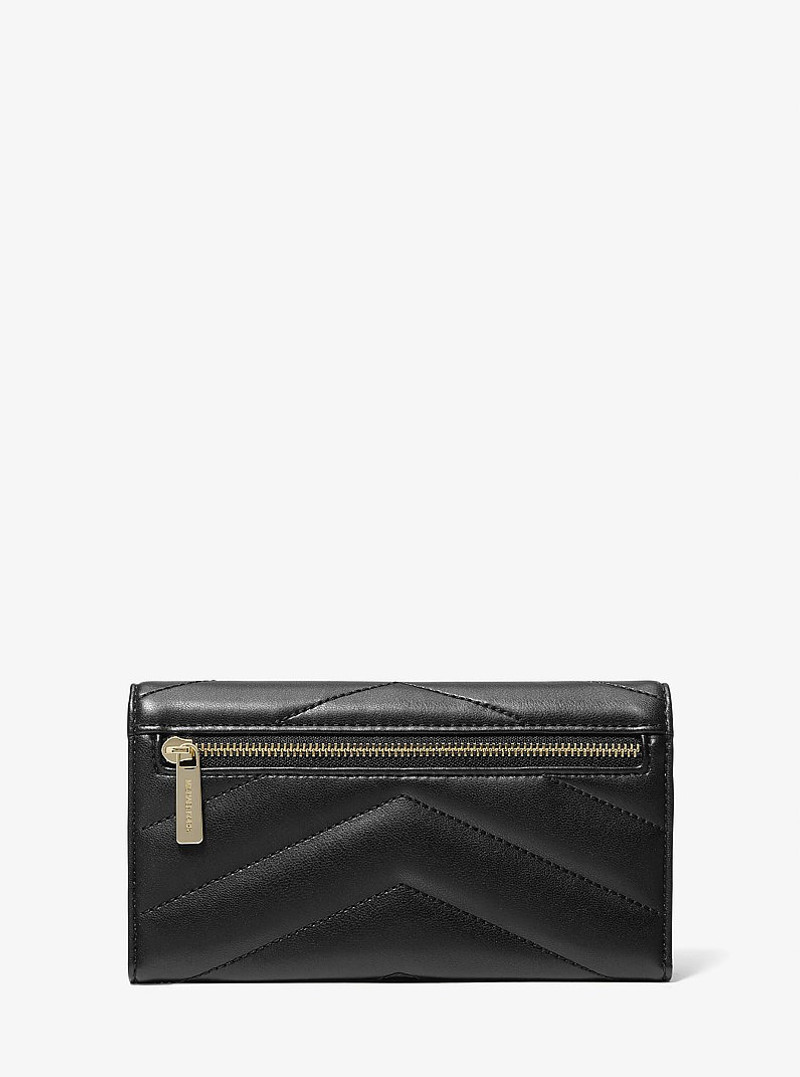 Jet Set Travel Large Quilted Tri-Fold Wallet 3