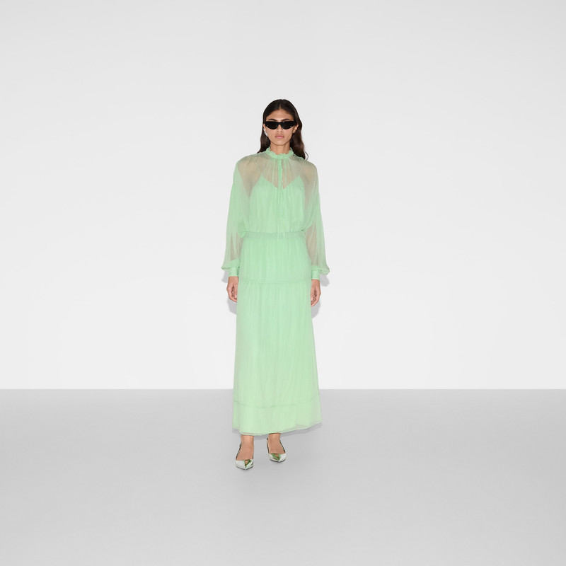 Silk chiffon creponne skirt 2