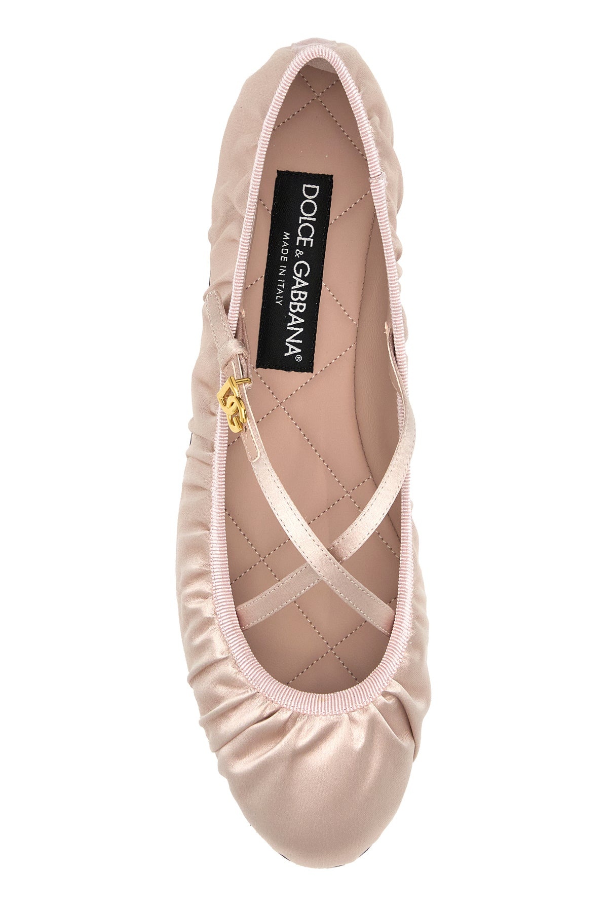 Pastel pink satin Vally ballerinas - 4