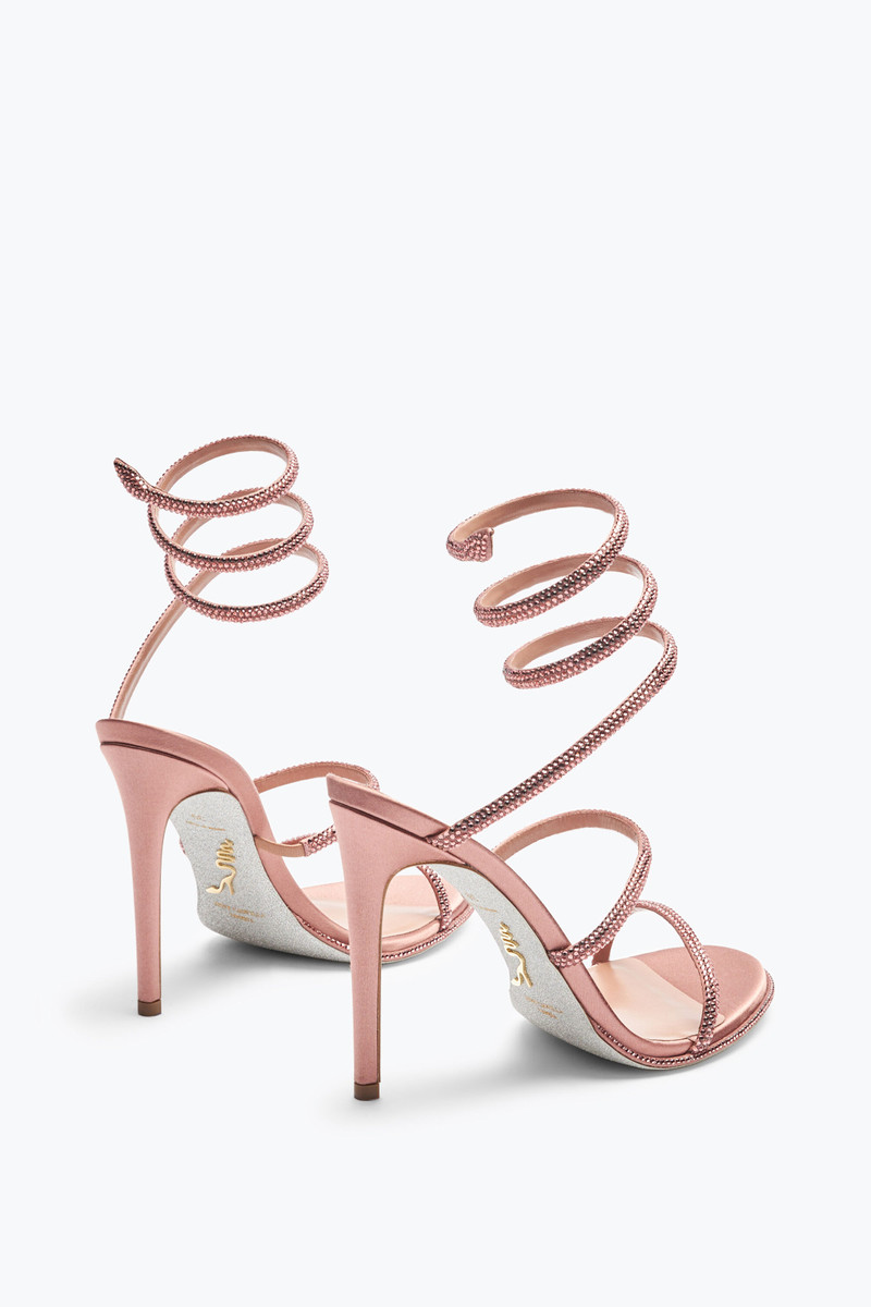 RENE CAOVILLA Cleo Rose Gold Sandal 105 outlook