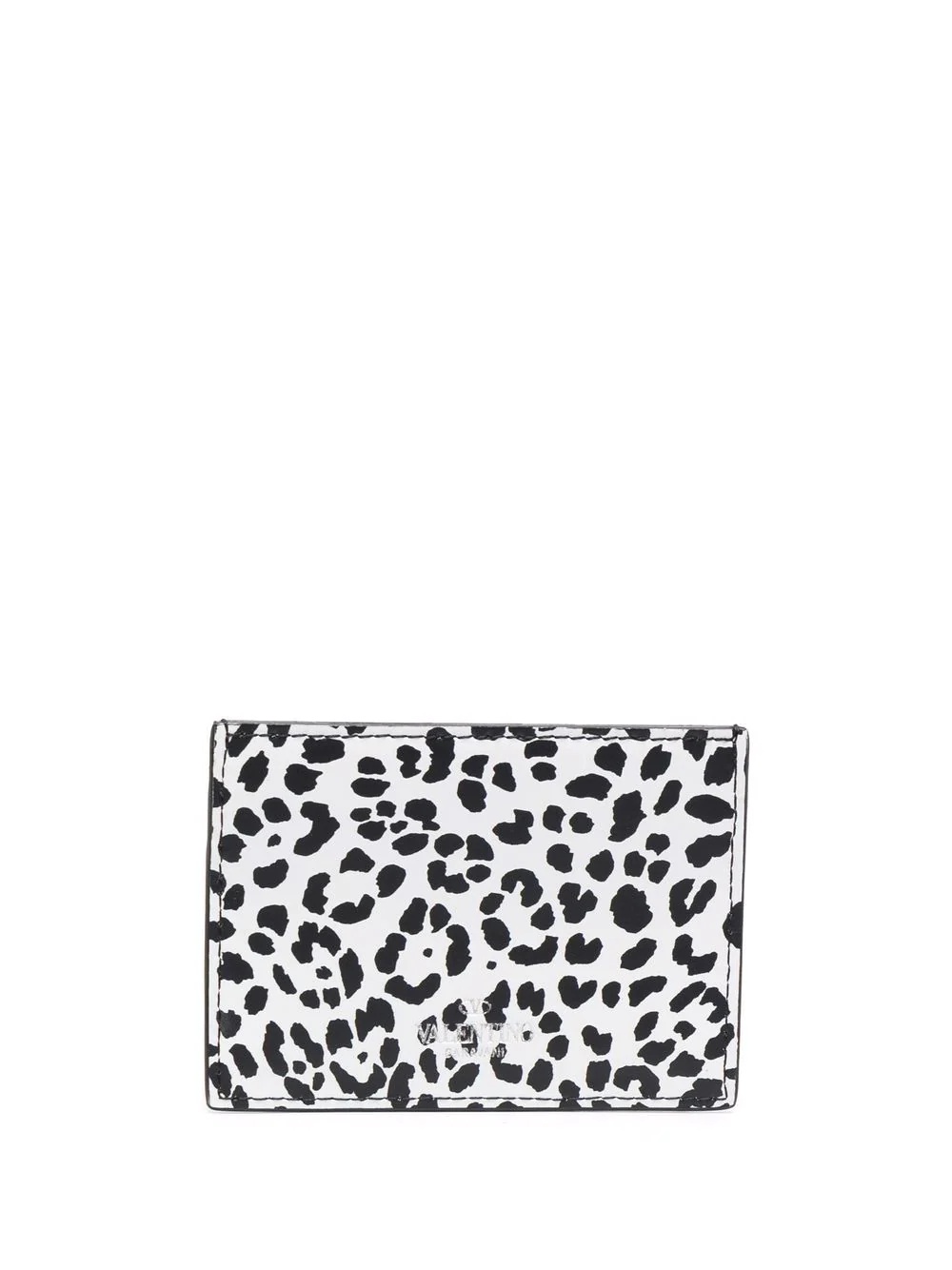 leopard-print logo cardholder - 2