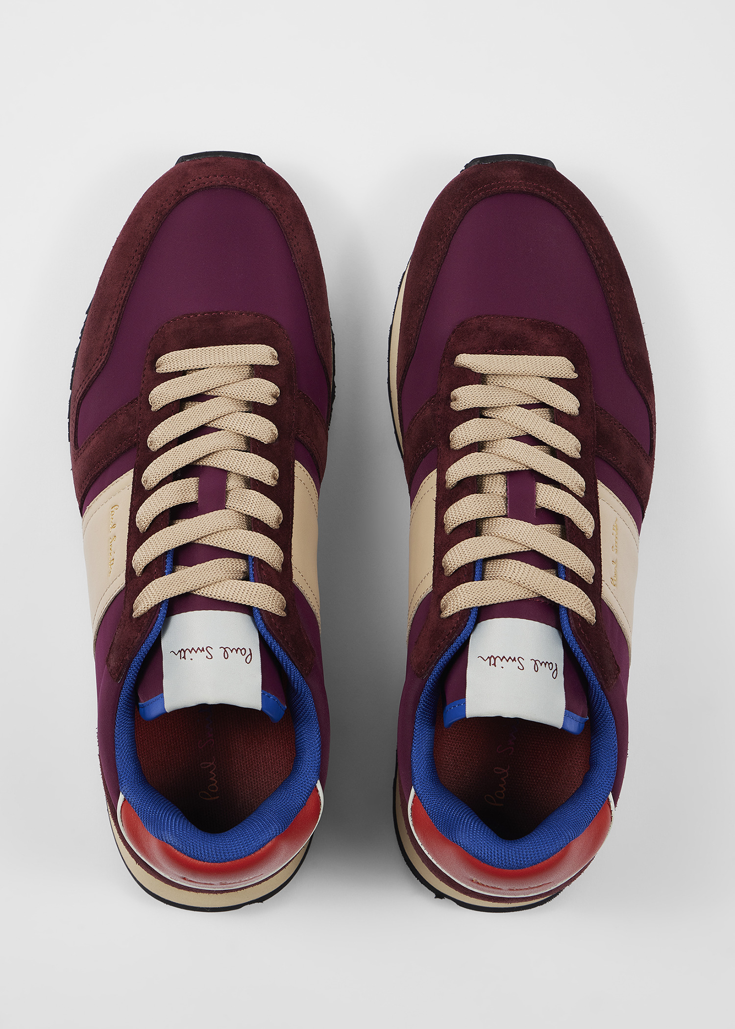 Burgundy 'Eighties' Trainers - 5