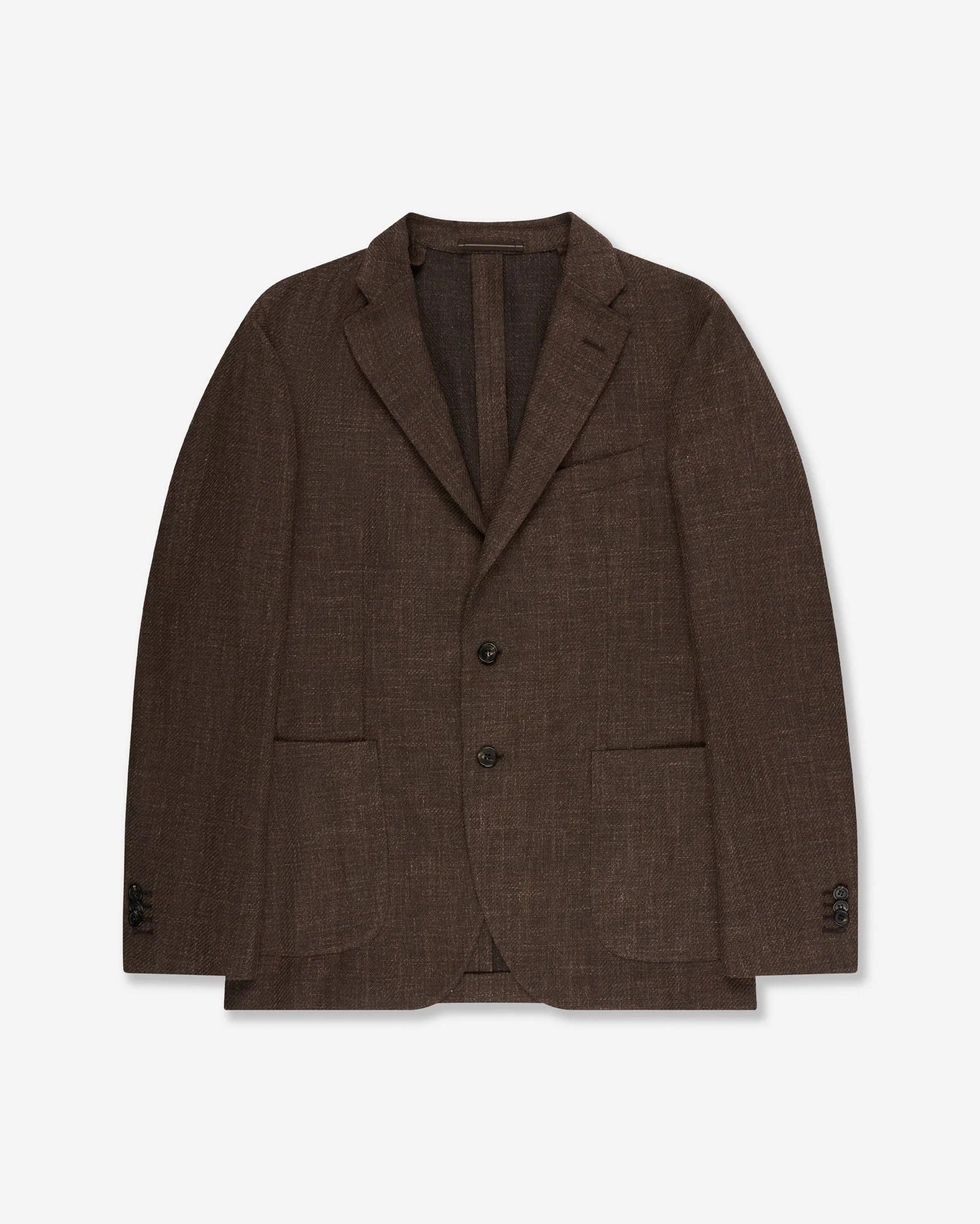 Slim fit mélange effect cotton jacket - 1