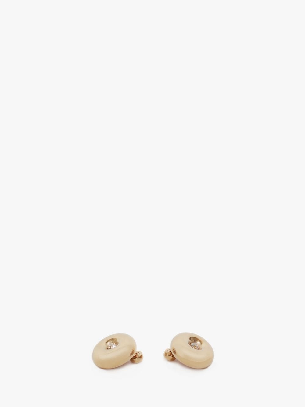 BUMPER-MOON CRYSTAL STUD EARRINGS - 2