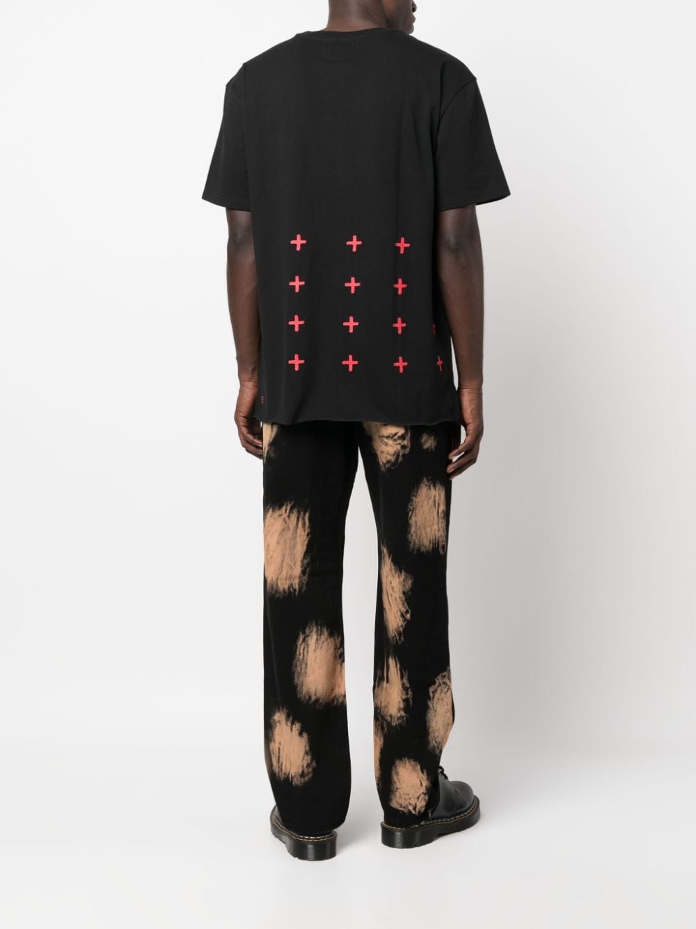 logo-embroidered cotton T-shirt - 2