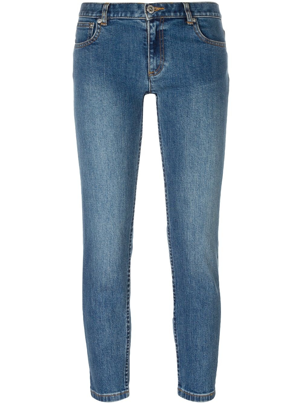 cropped jeans - 1