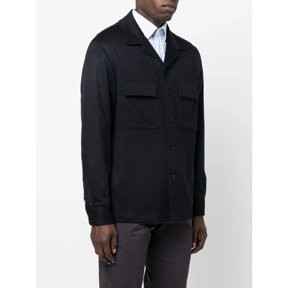Zegna Blue Jackets - Shirt Jackets Men - 2