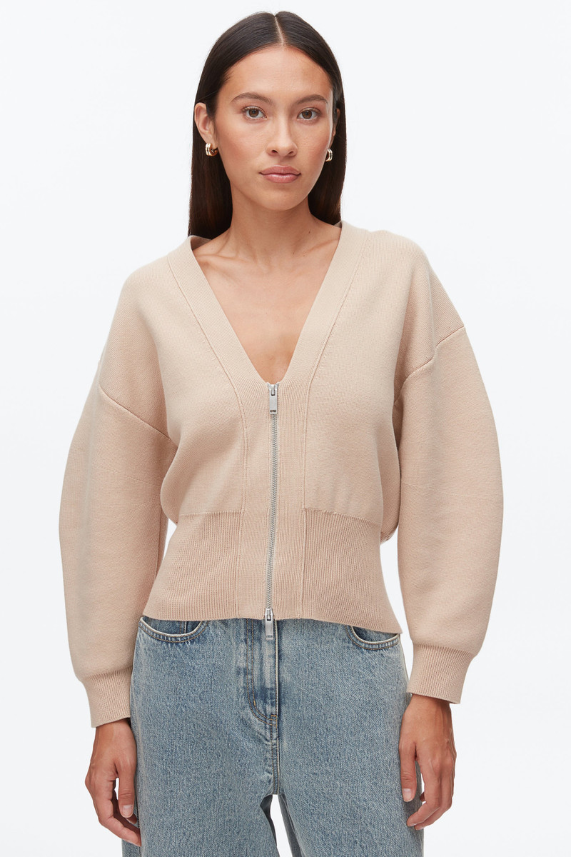 Round Sleeve Zip Cardigan 6