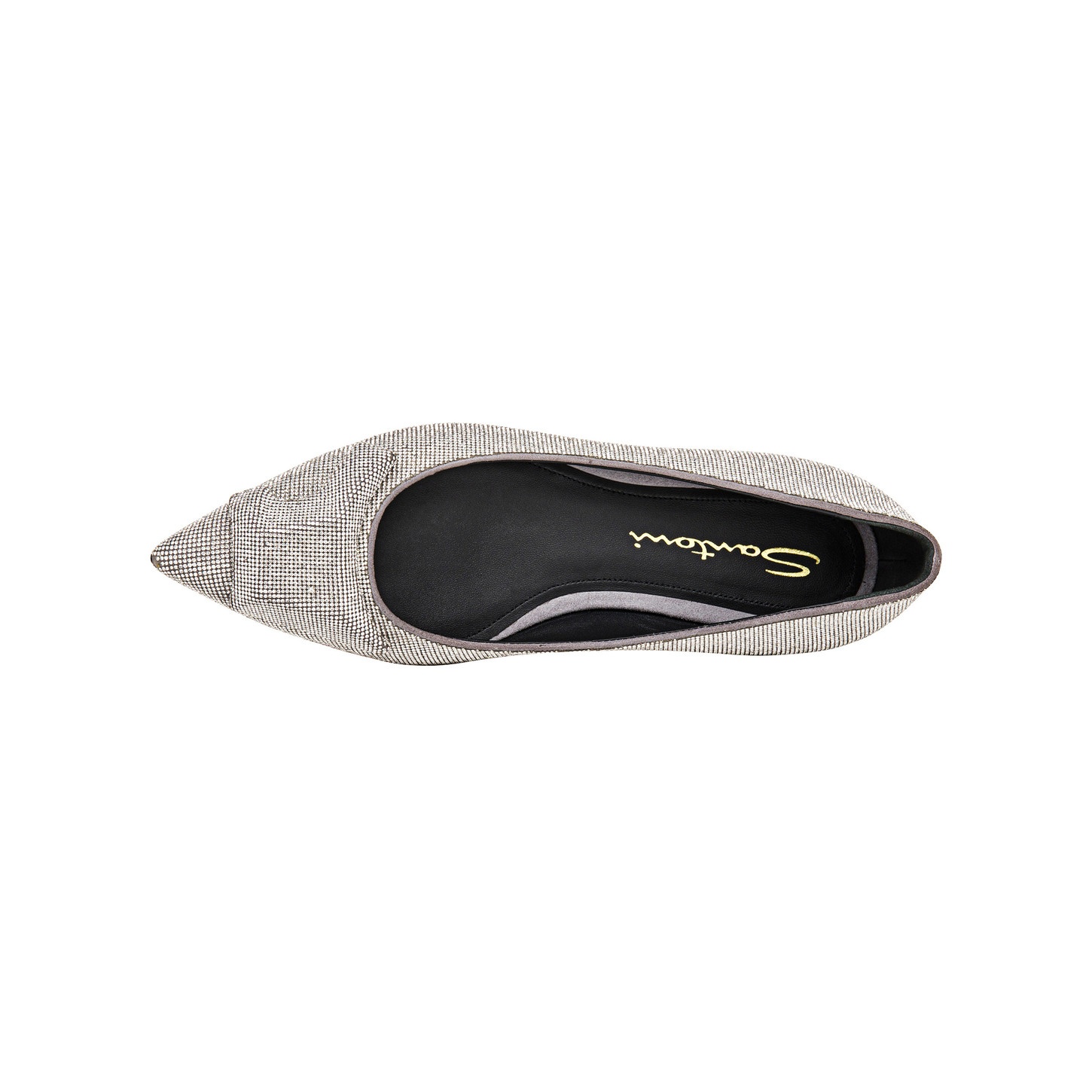 Women’s silver strass ballet flat - 4