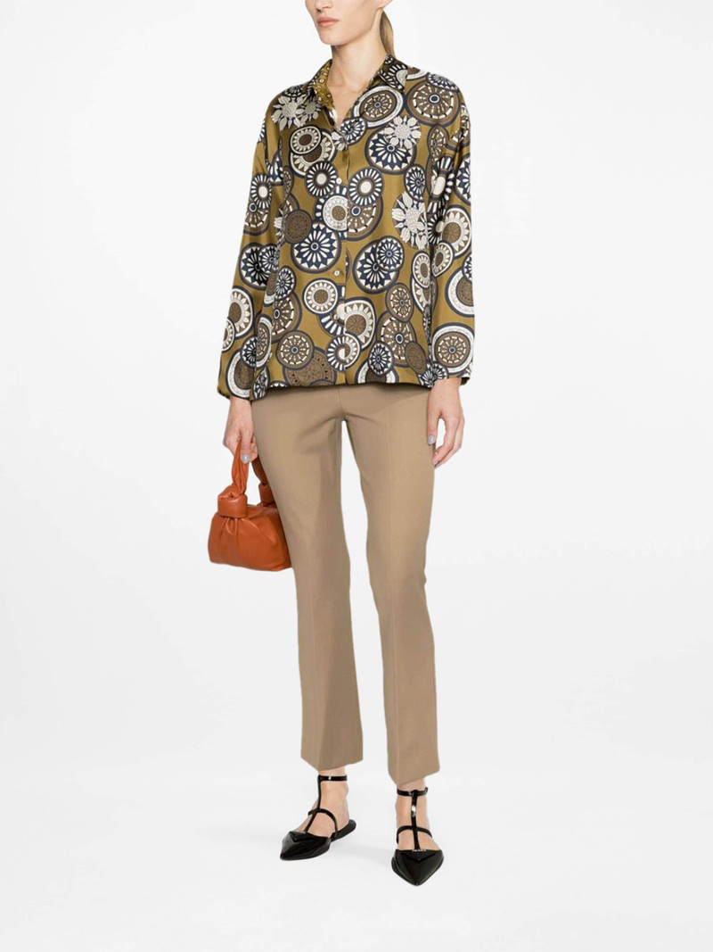 'S Max Mara 건포한 면봉 바지 outlook