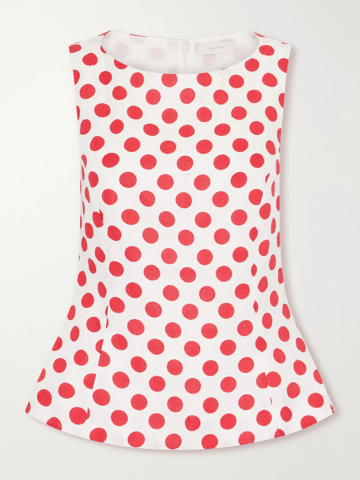 Ana Polka-dot Linen Top - 1