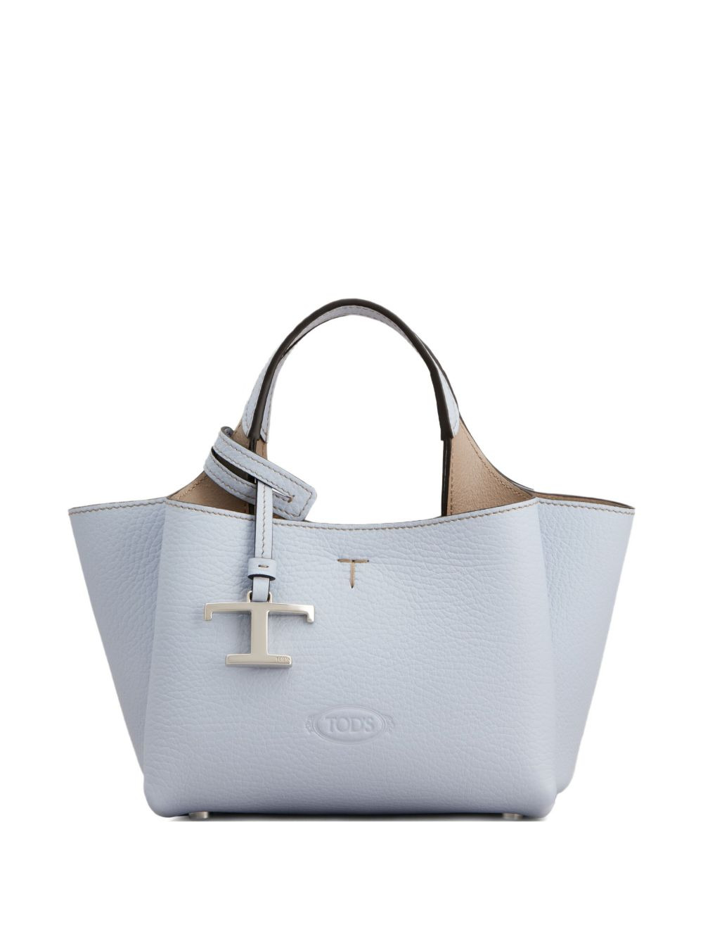 mini leather tote bag - 1