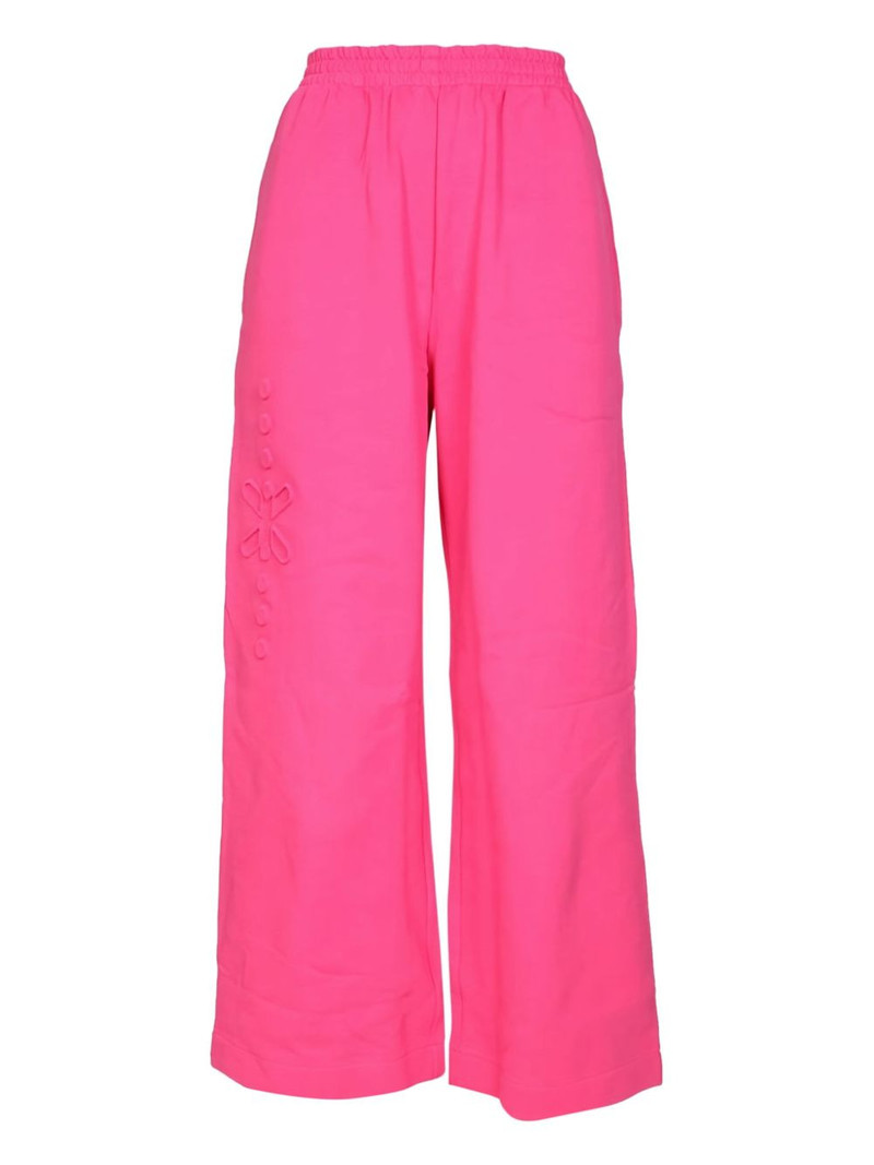 elasticated-waistband trousers 1