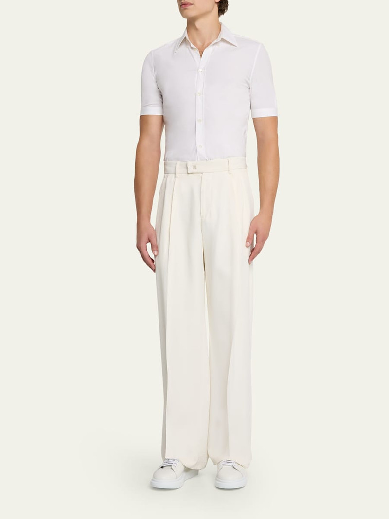 Alexander McQueen Men's Leather Oversized Sneakers outlook