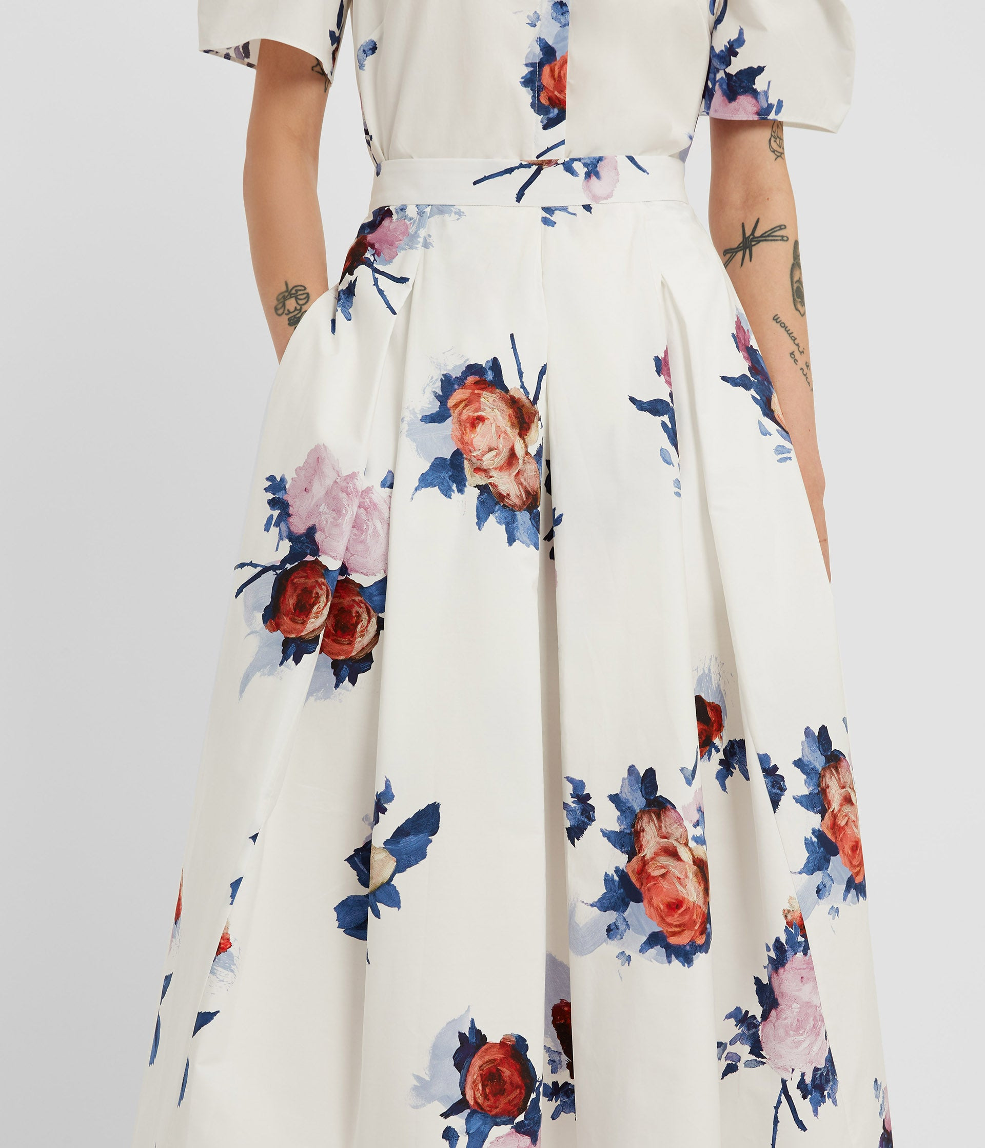 PLEATED MIDI SKIRT - 4