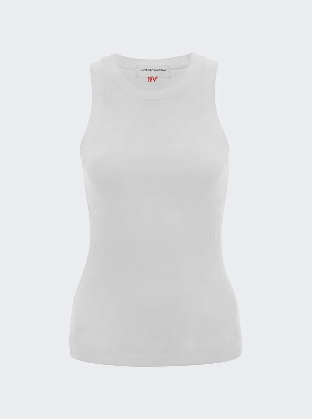 Rib Tank Top White - 1