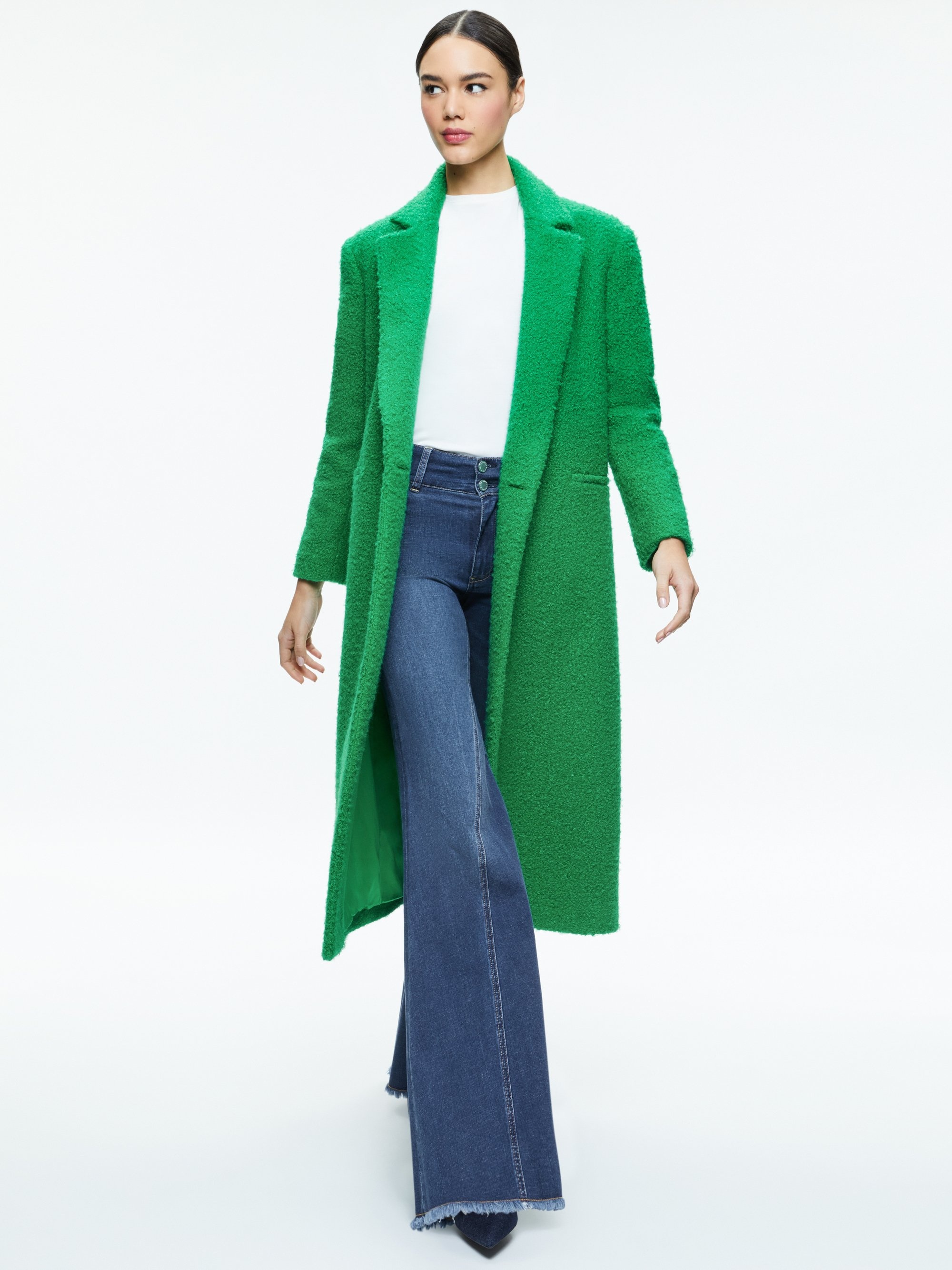 JIMMY OVERSIZED COAT WITH LONG LAPEL - 5