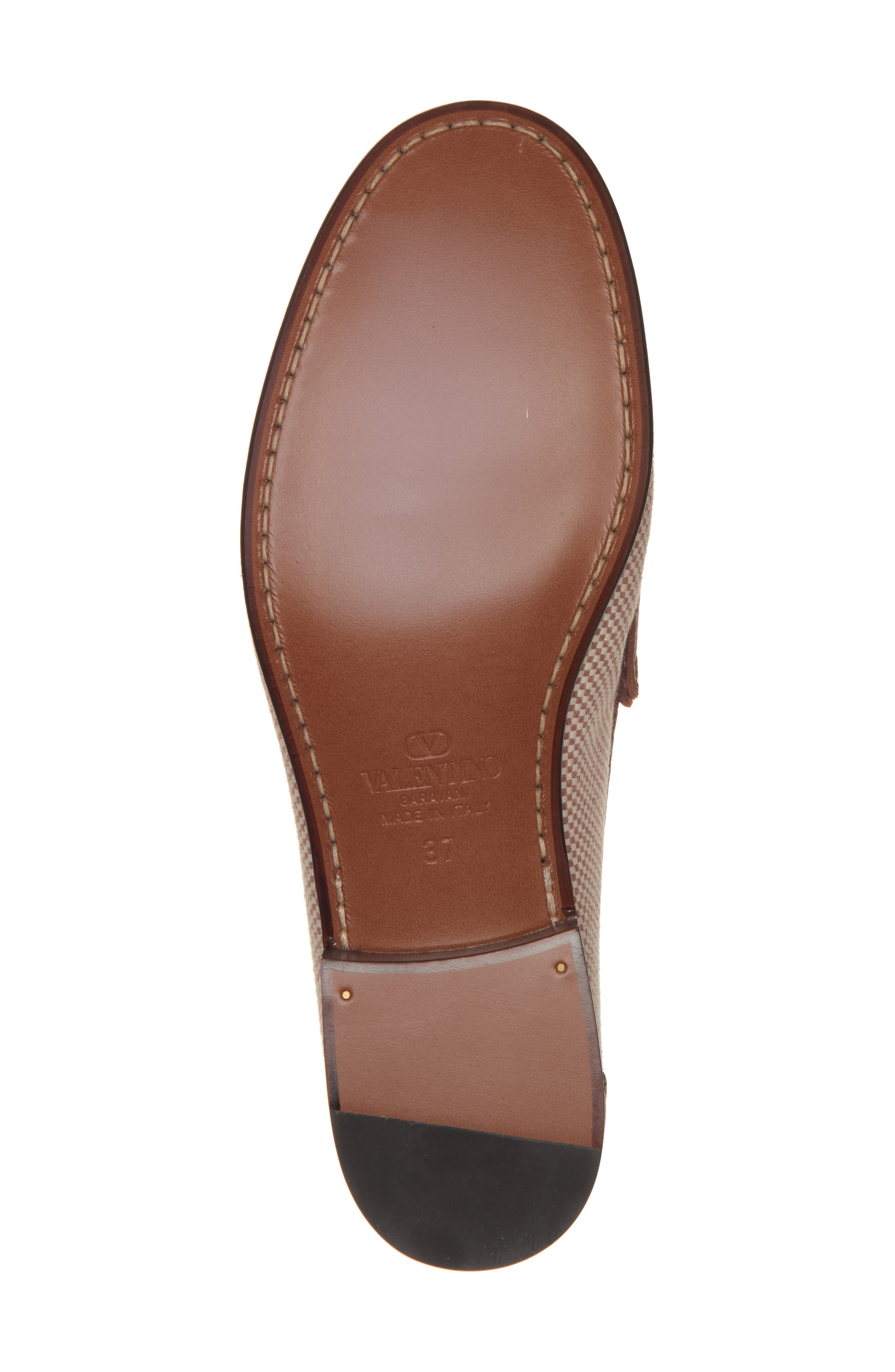 Valentino Garavani VLOGO Signature Loafer in Natural/Tabacco at Nordstrom - 6