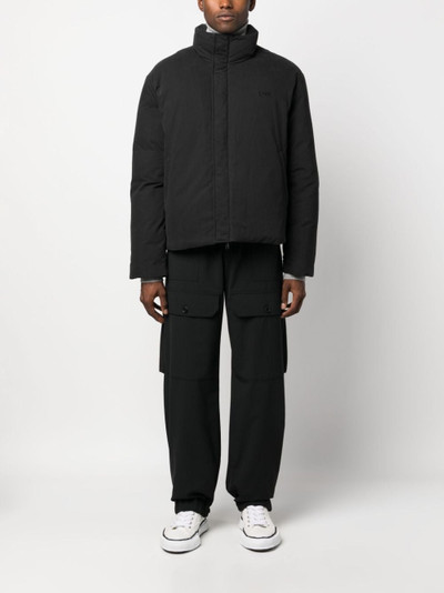 MSGM Wool Suiting straight-leg cargo trousers outlook