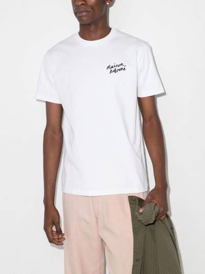 Maison Kitsuné handwriting logo-print T-shirt outlook