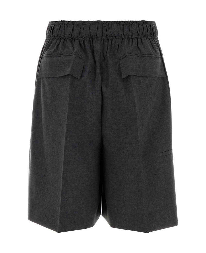 Prada Charcoal Wool Shorts outlook