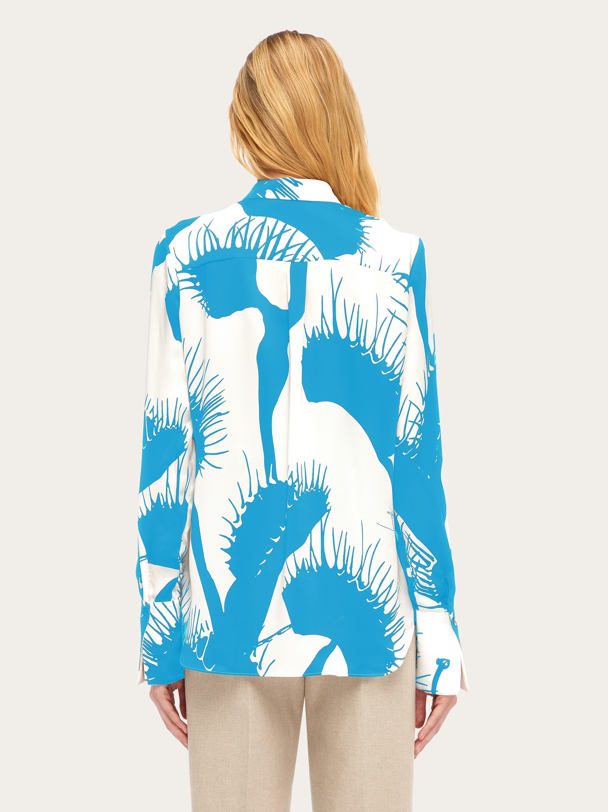 Venus print silk shirt - 3