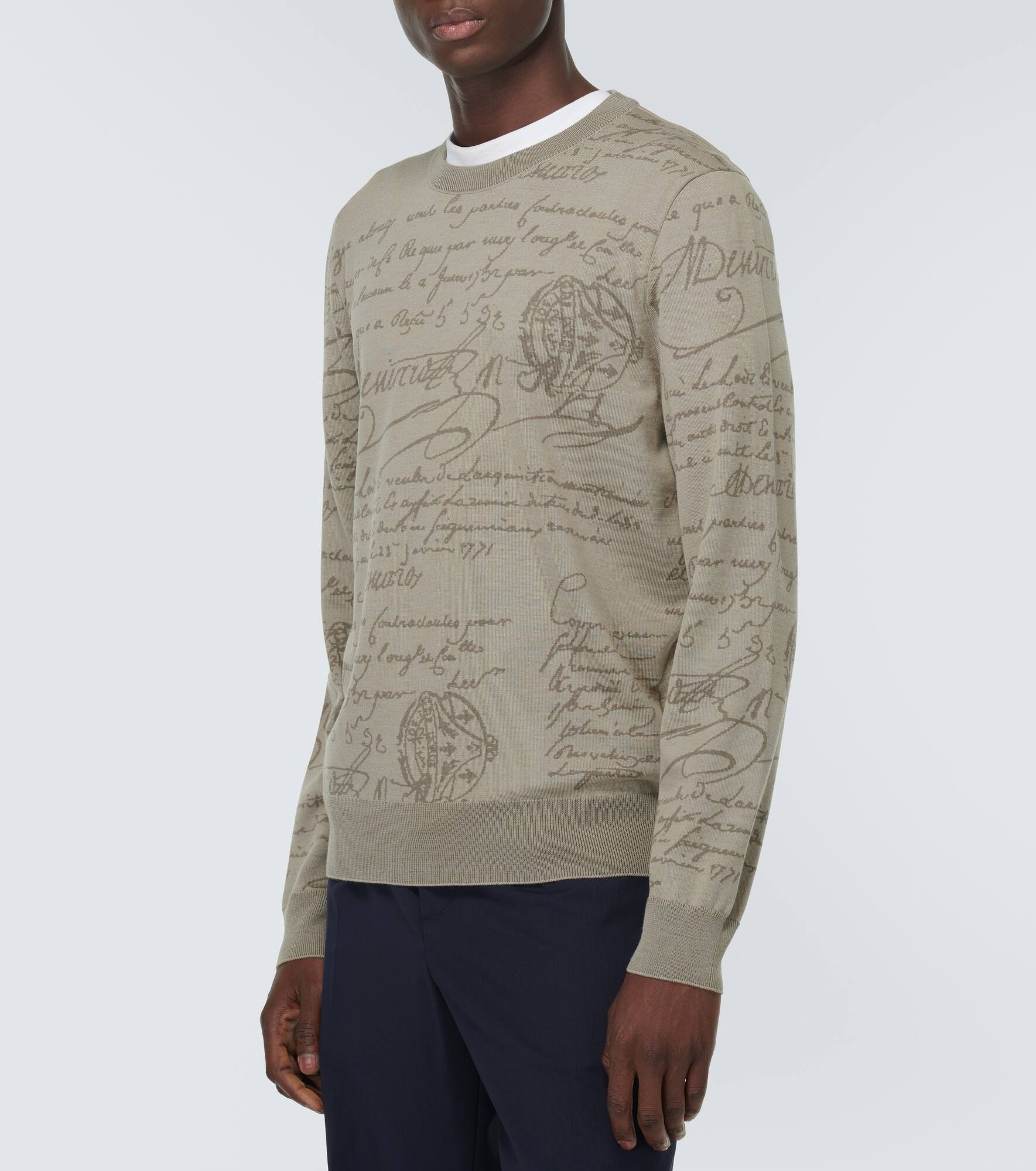 Scritto jacquard wool sweater - 3