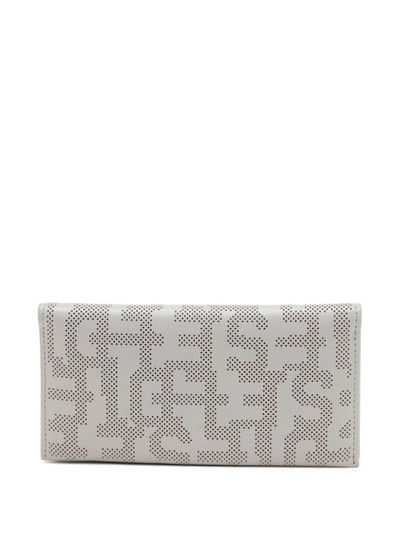 Diesel logo-perforated leather wallet outlook