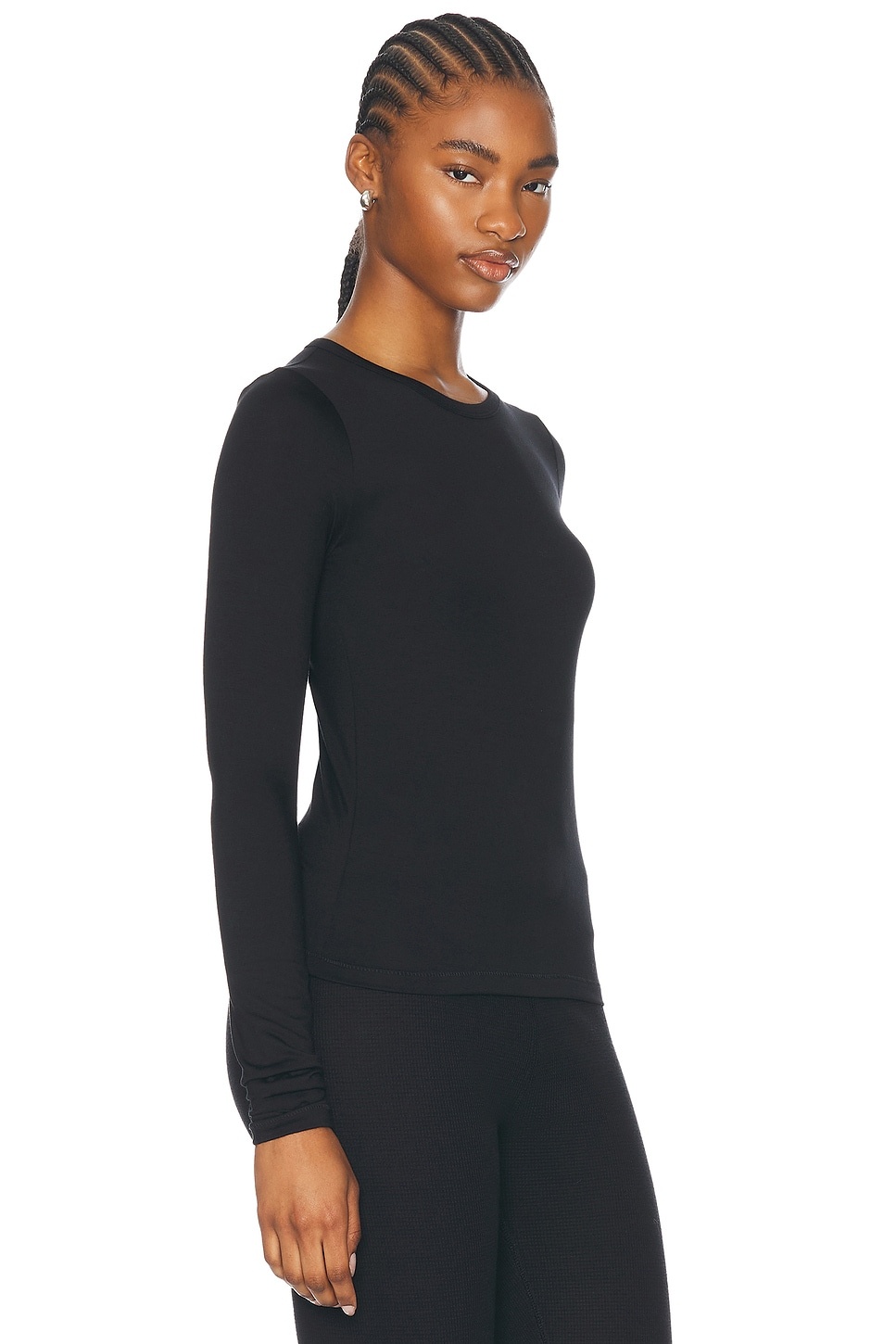 Fitted Crewneck Long Sleeve T-Shirt - 2