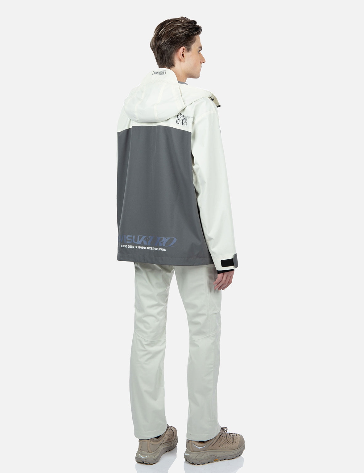 Logo Print Colorblock Windbreaker Jacket - 4