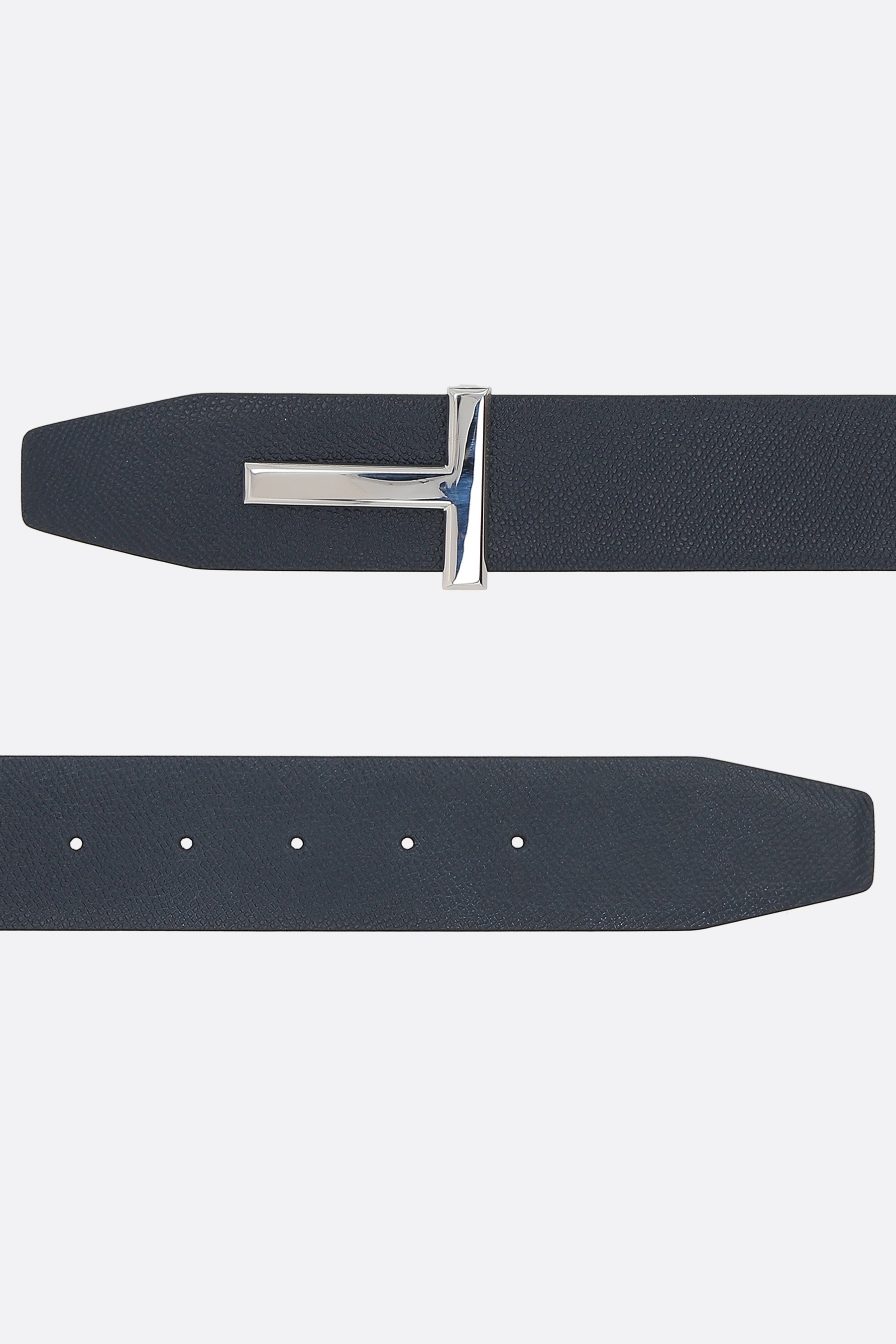 TOM FORD T ICON GRAINY LEATHER REVERSIBLE BELT