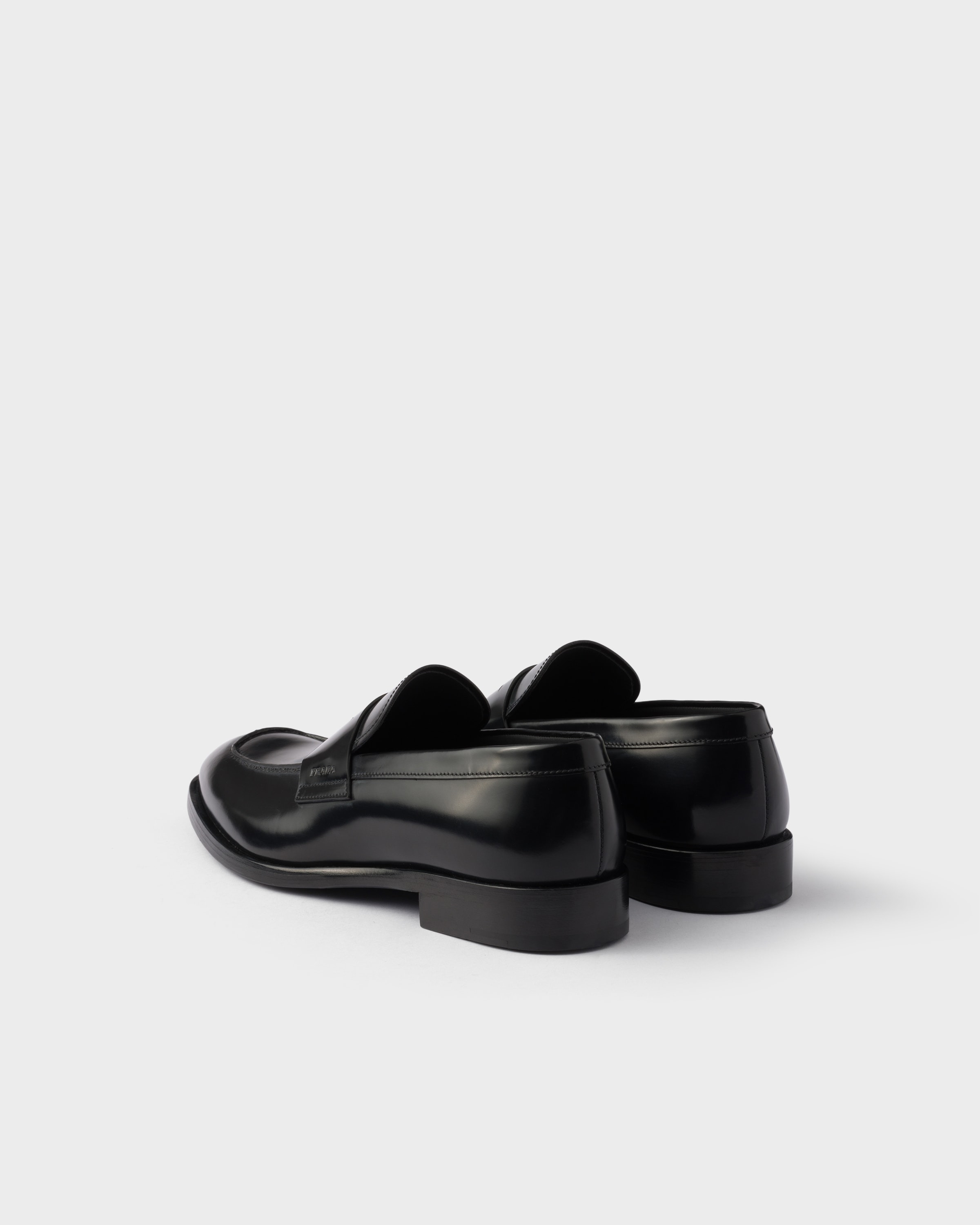 Brushed leather loafers - 5