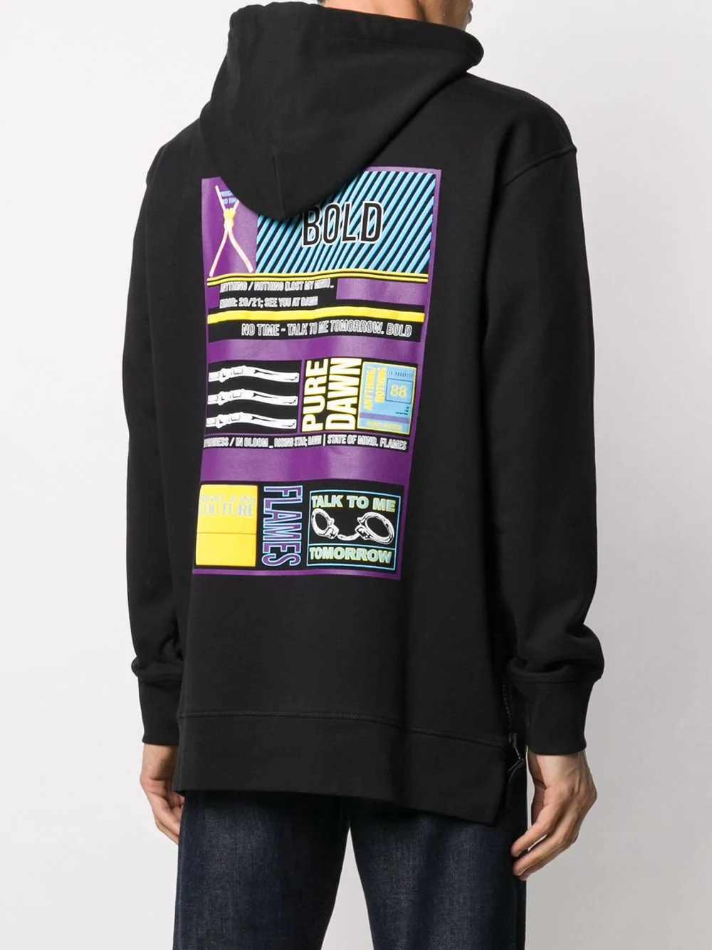 logo print hoodie - 4