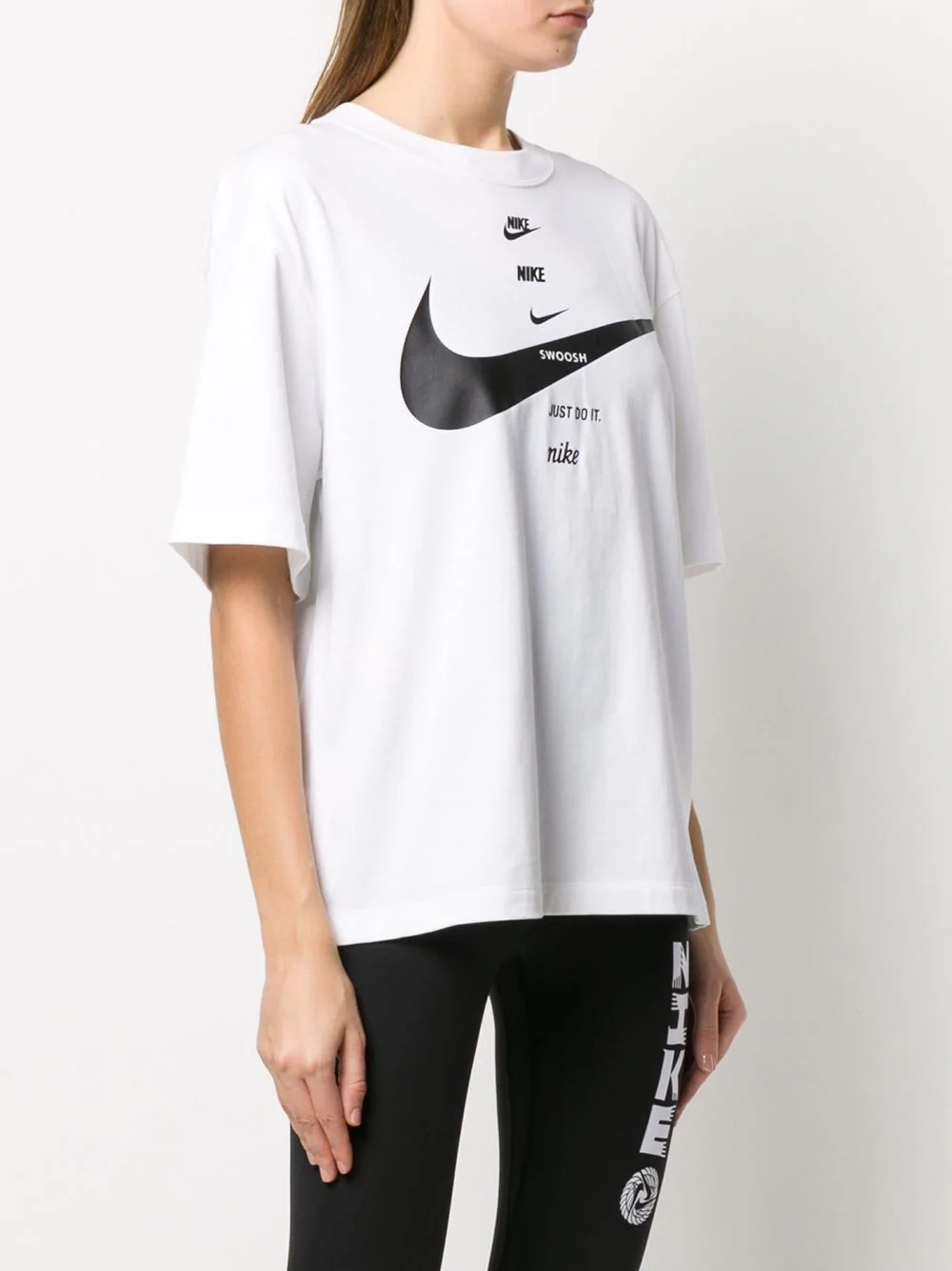 Swoosh logo print T-shirt - 3