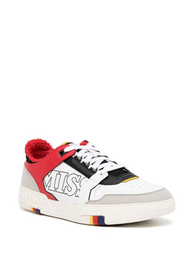 Missoni logo-print leather sneakers outlook