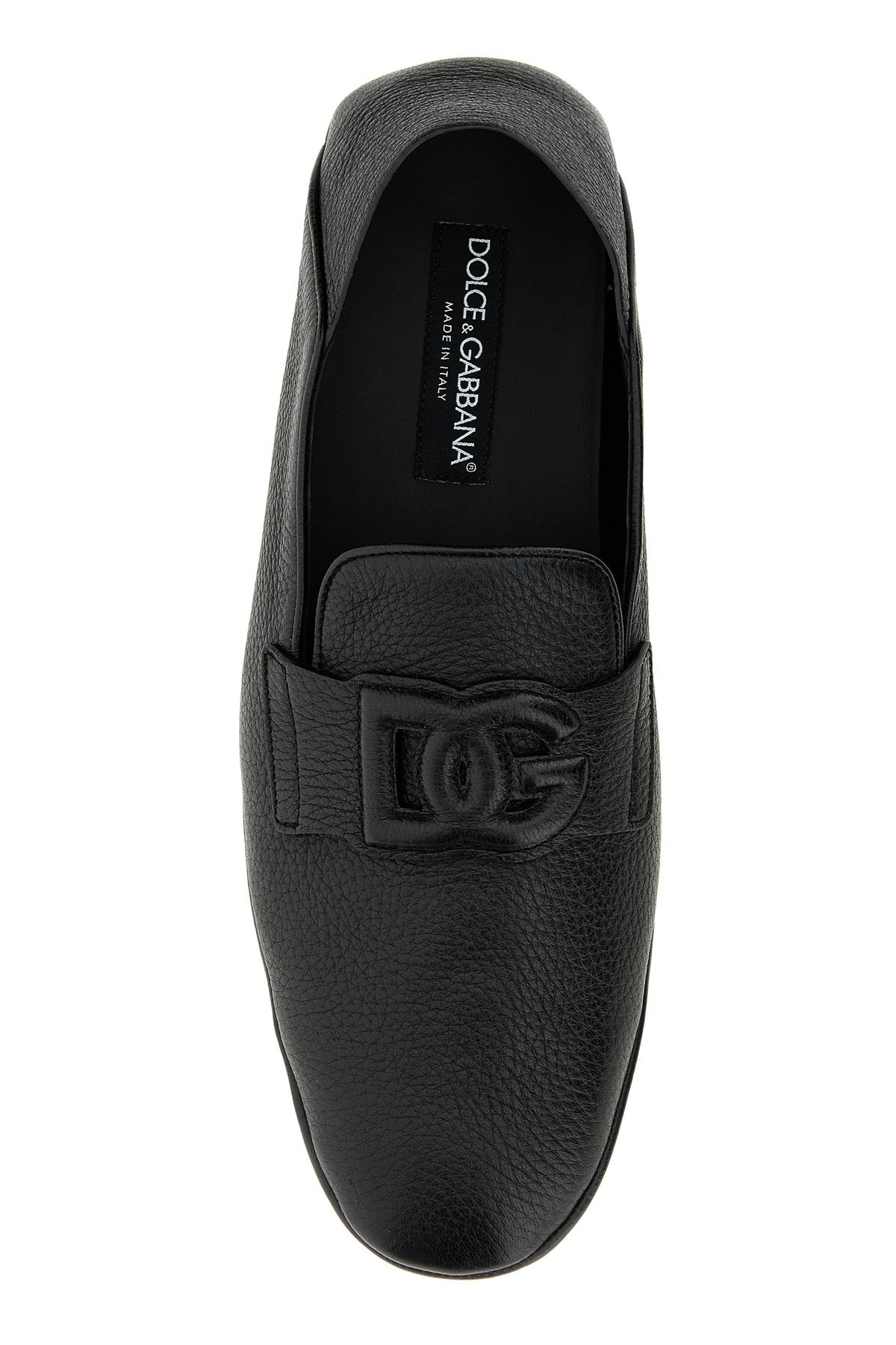 Black leather Driver loafers - 4