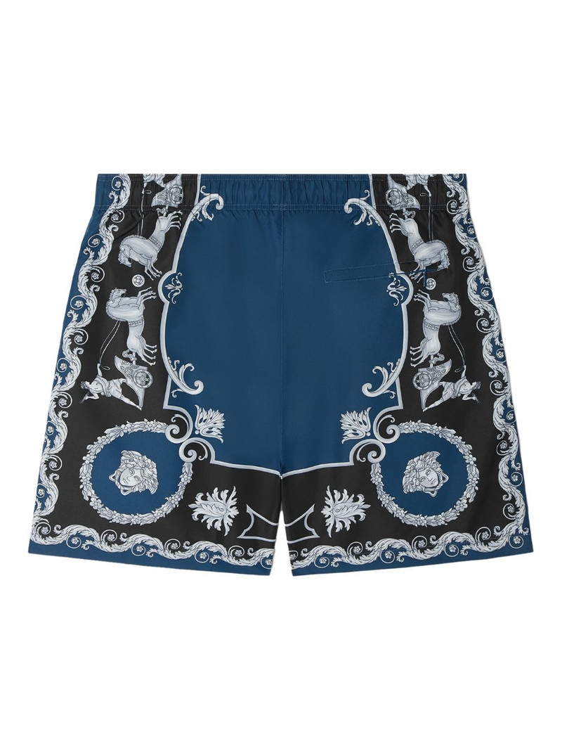 VERSACE baroque-print swim shorts outlook