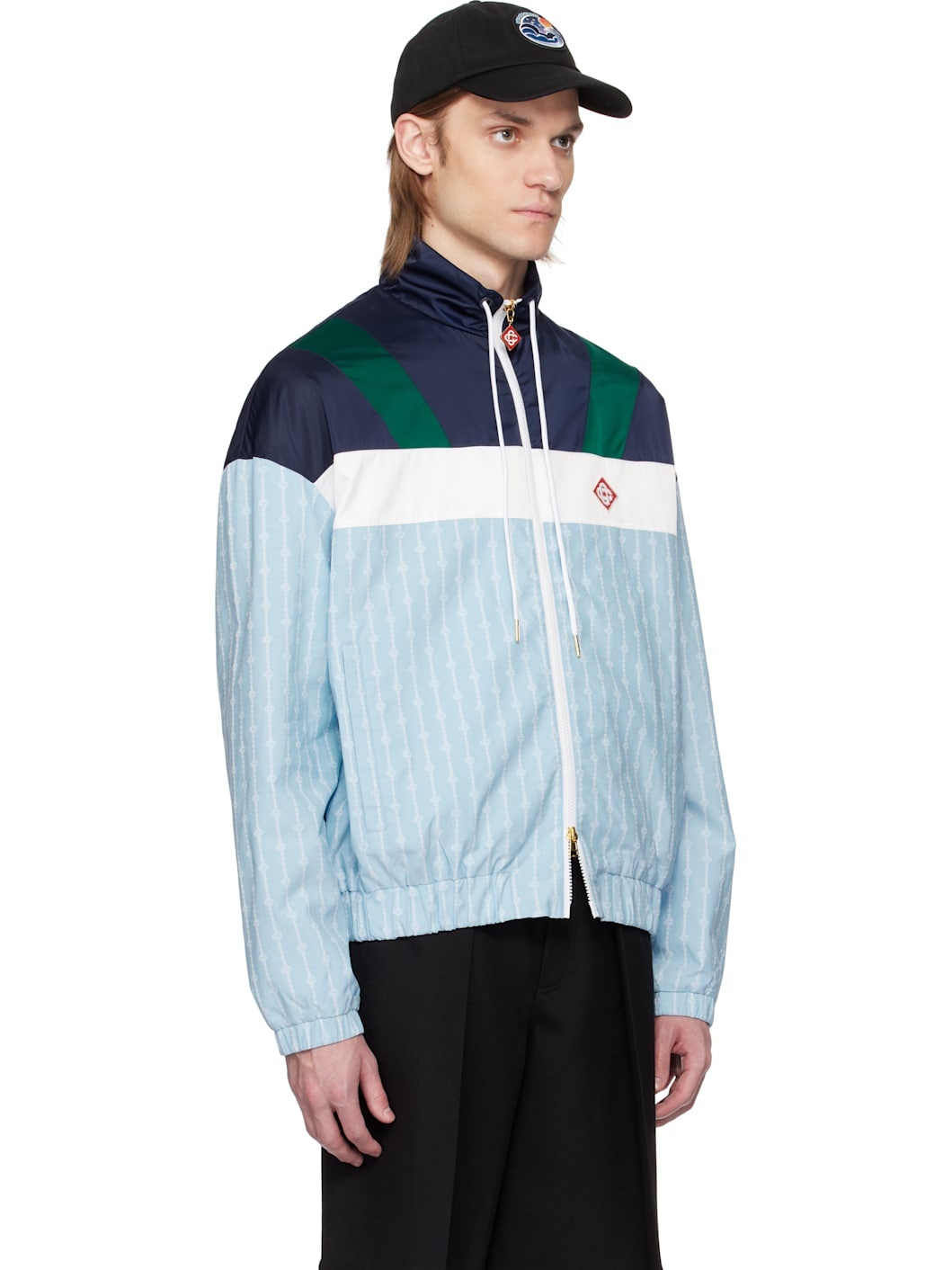 Multicolor Pinstripe Laurel Track Jacket - 2