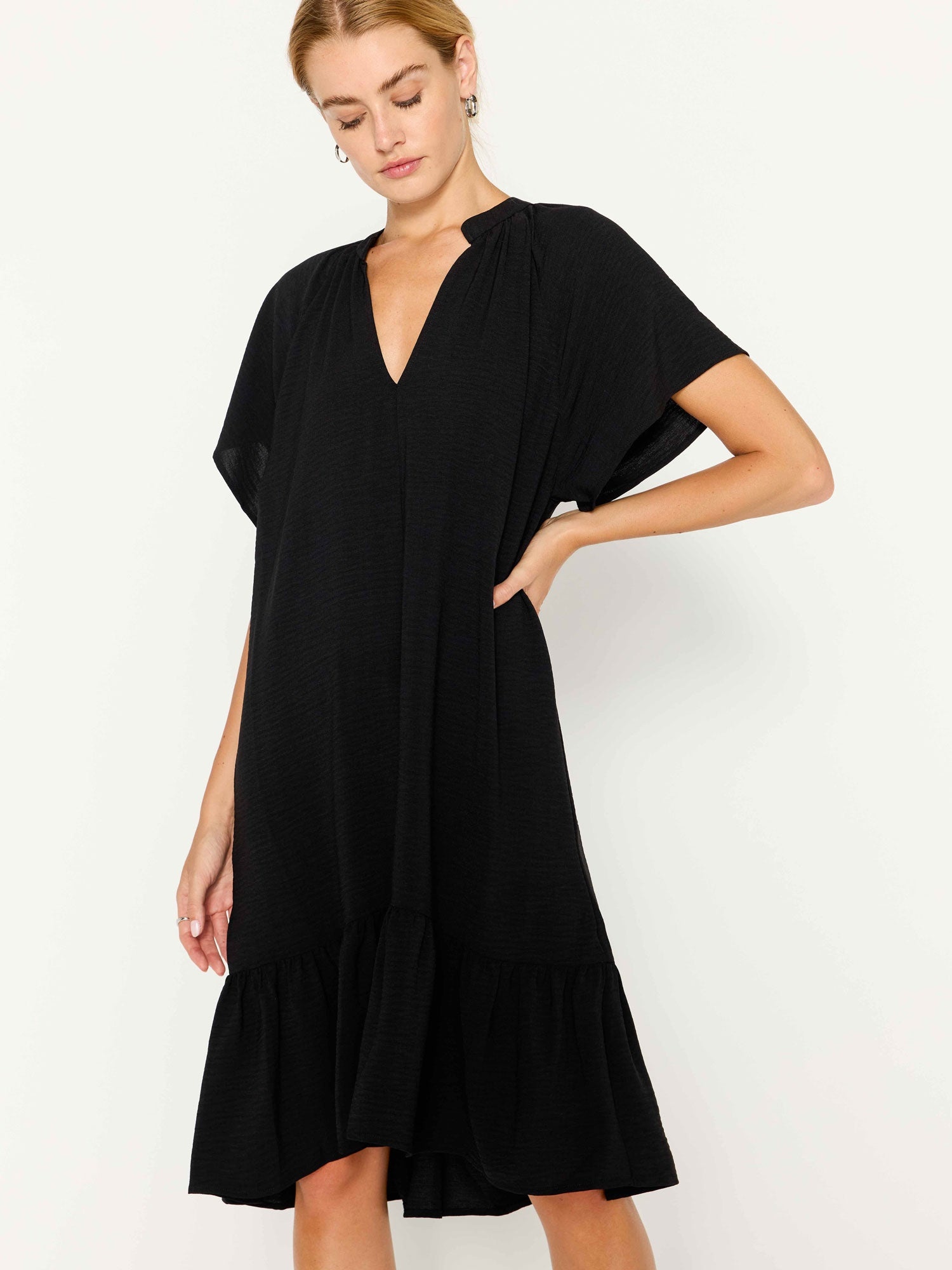 The Seda Flutter Sleeve Dress - 1