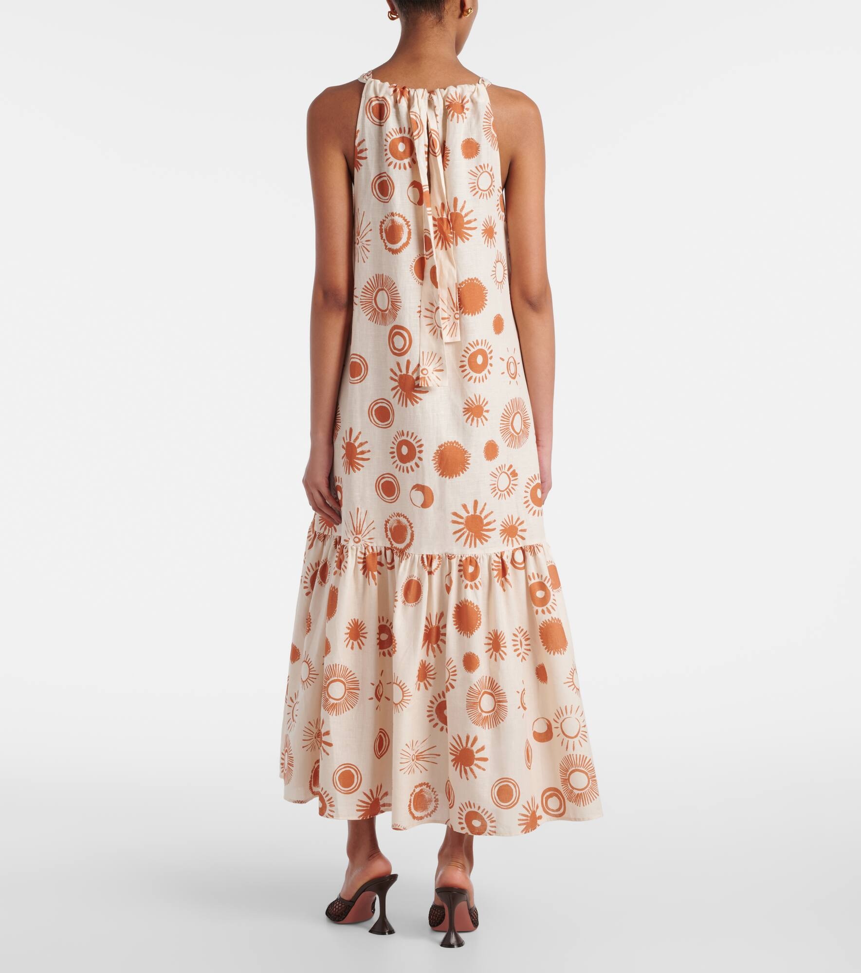 Ibiza printed linen and cotton maxi dress - 3
