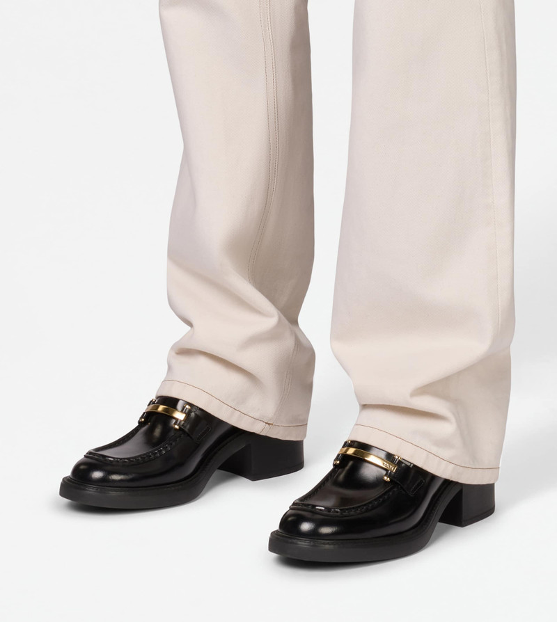 LOAFERS IN LEATHER - BLACK 7