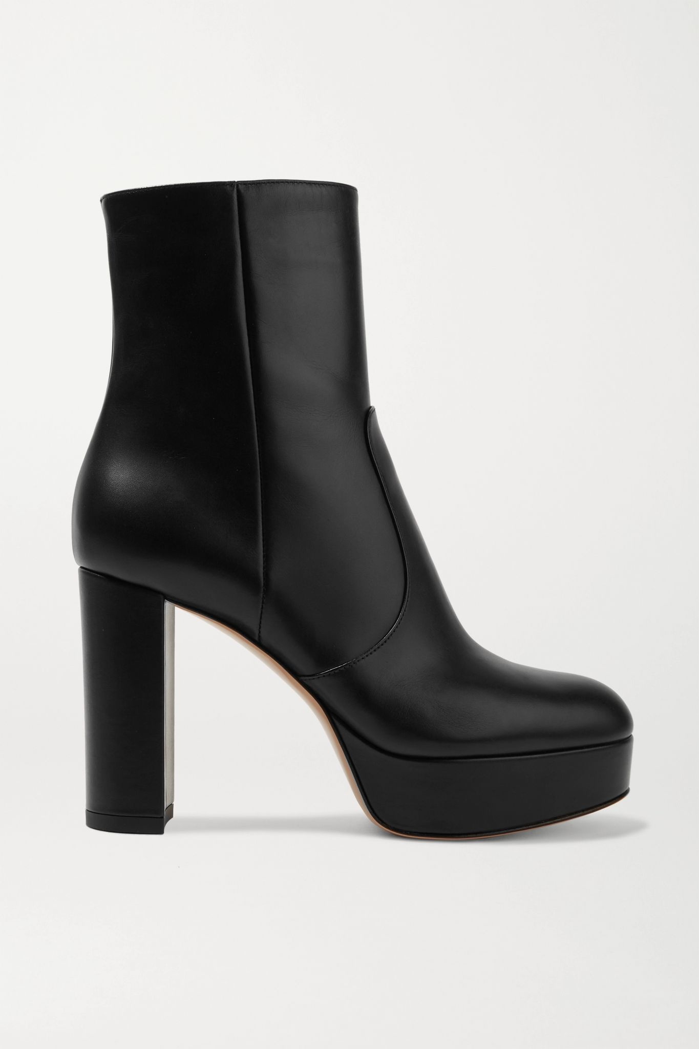 100 leather platform ankle boots - 1