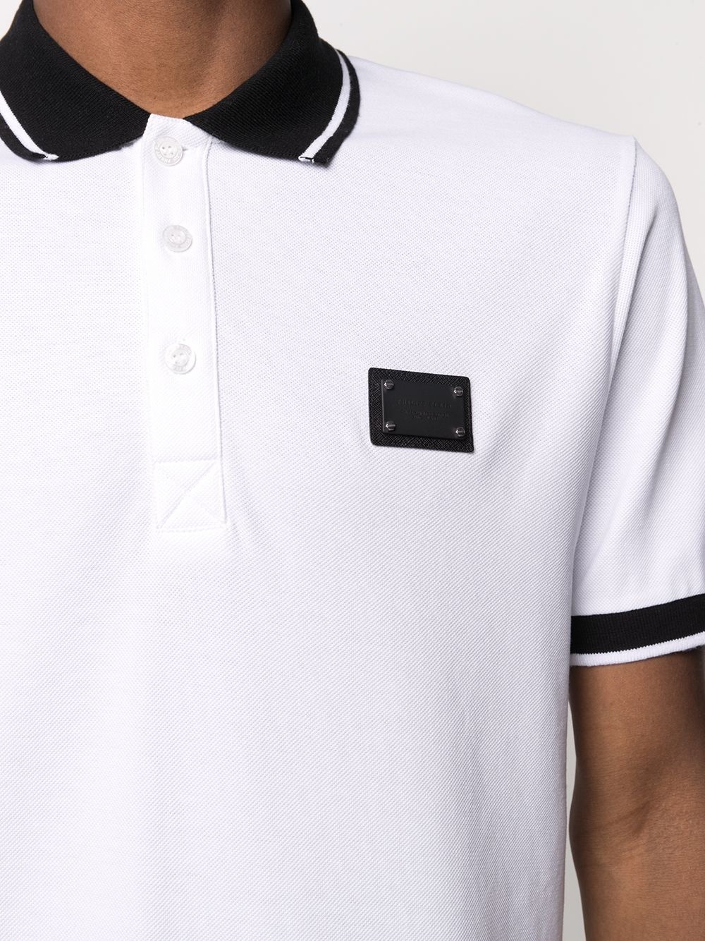 Institutional logo patch polo shirt  - 5