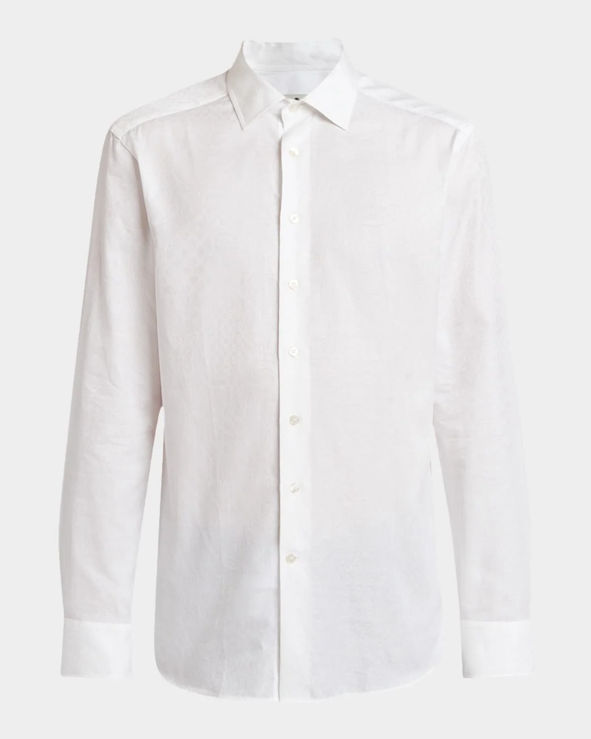 Men's Tone on Tone Button-Front Shirt - 1